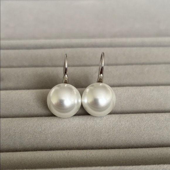 Handmade Jewelry - Swarovski Pearl Pure Blossom Drop Earrings